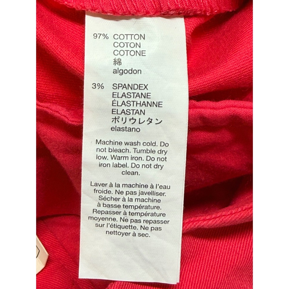 Gap Slim City Khaki Pants Womens size 12 Regular coral pink Chino Trousers NEW - Picture 8 of 11